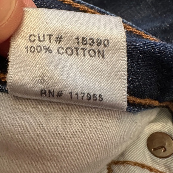 J Brand Kane Jeans Men’s 36x34 Raw Denim Blue Slim Straight Fit 100% Cotton - Picture 5 of 8